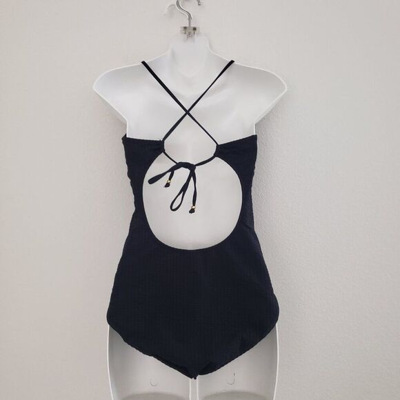 Vineyard Vines Women's One Piece Swimsuit Black XS Beach Summer Pool Vacation - Picture 7 of 11